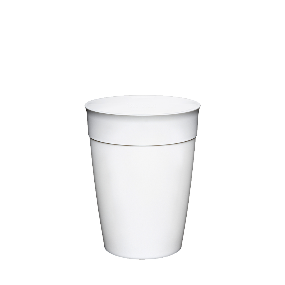 Original Plastic Cup Base - M 12oz | White