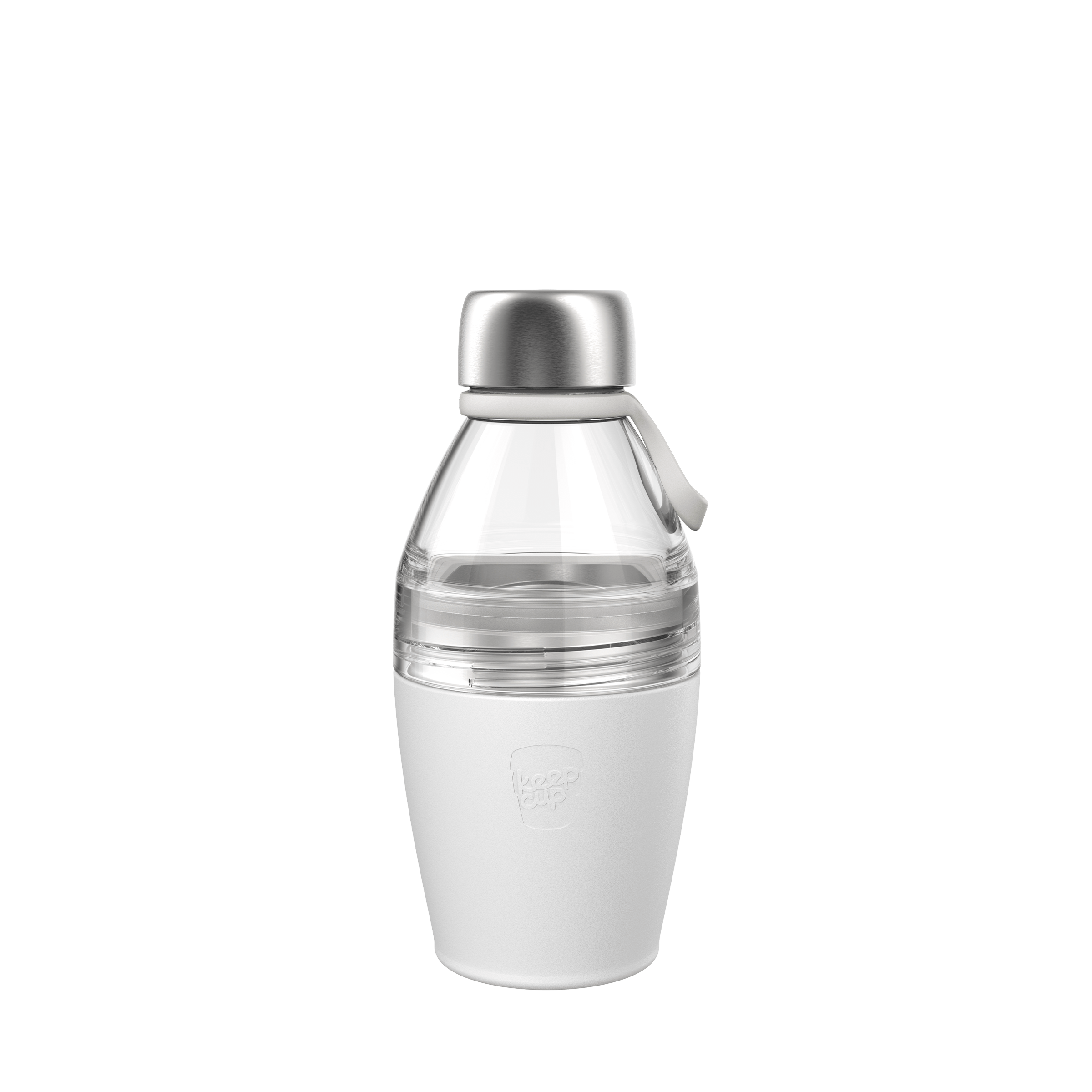 Helix Bottle Clear Top - 420ml | White