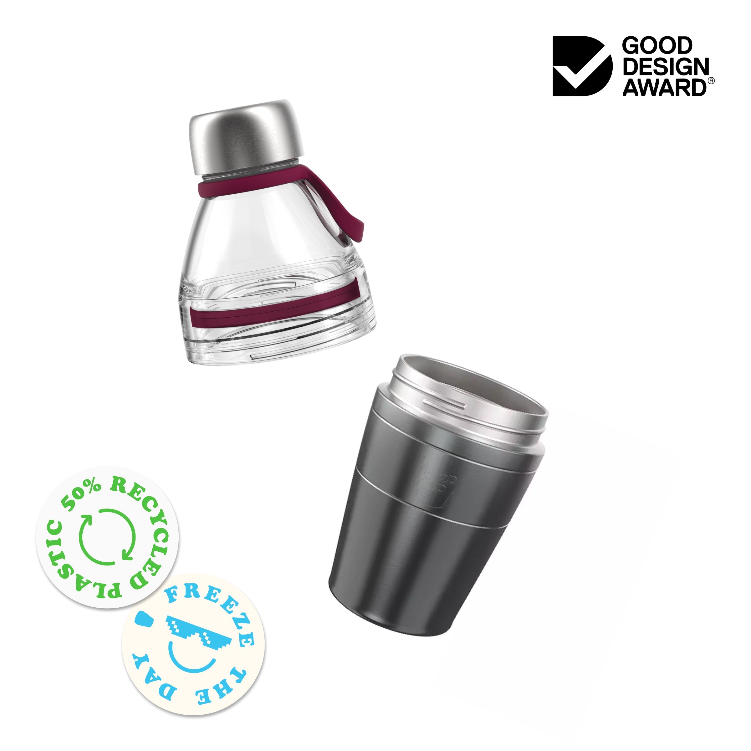 Helix Bottle Clear Top - 530ml | Electric