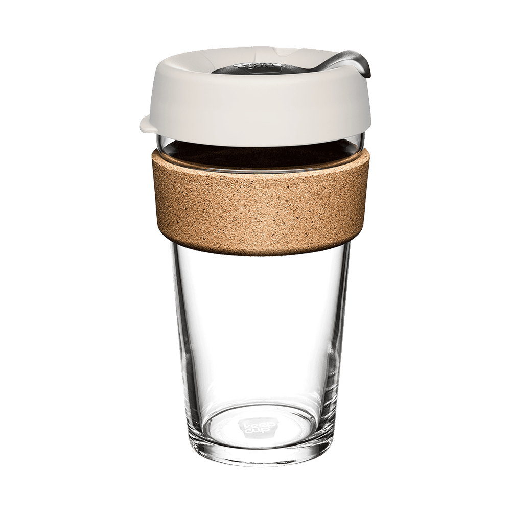 Brew Cork Glass Cup - 16oz | Filter