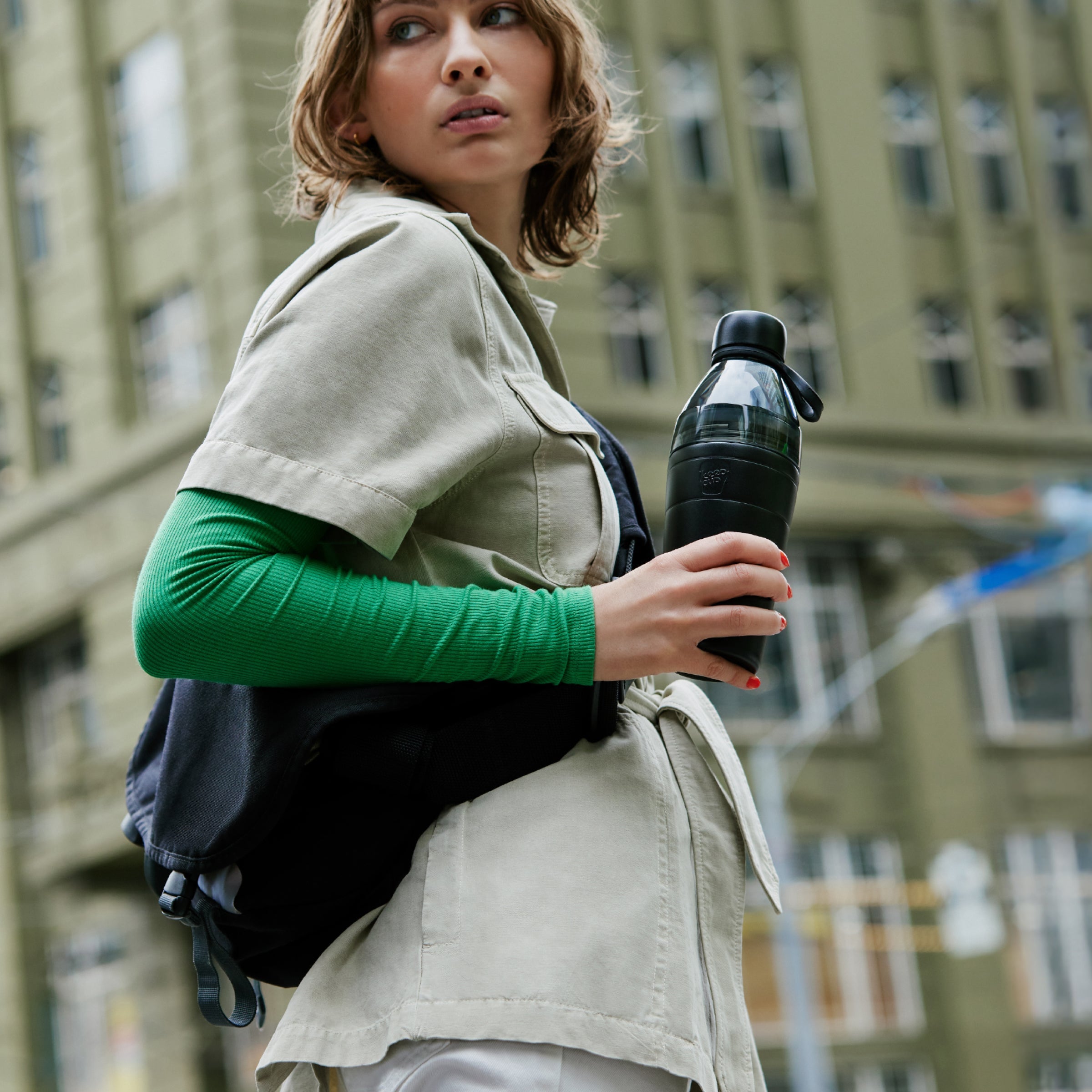 Helix Bottle Clear Top