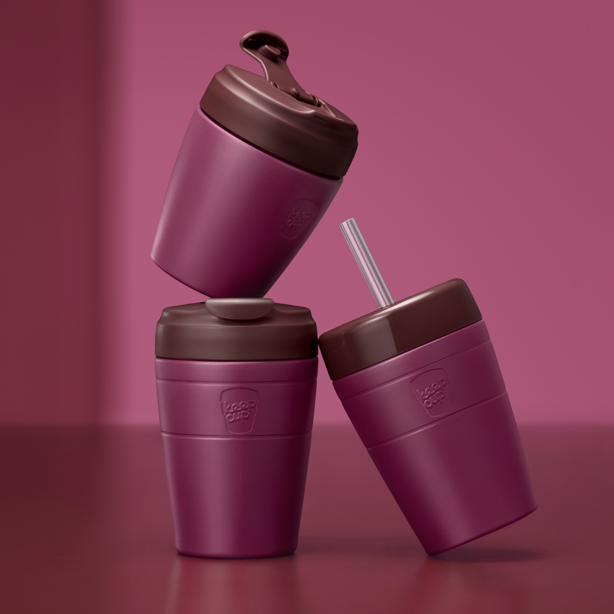 Commuter Cold Cup - 12oz | Mulberry