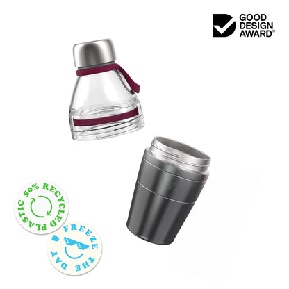 Helix Bottle Clear Top - 530ml | White