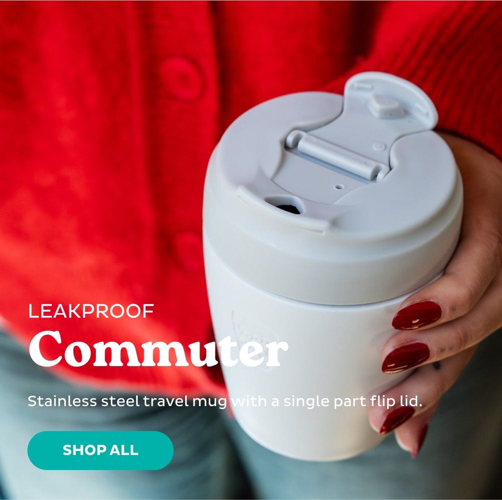 Leakproof Commuter. Stainless steel travel mug with a single part flip lid. Shop All. 