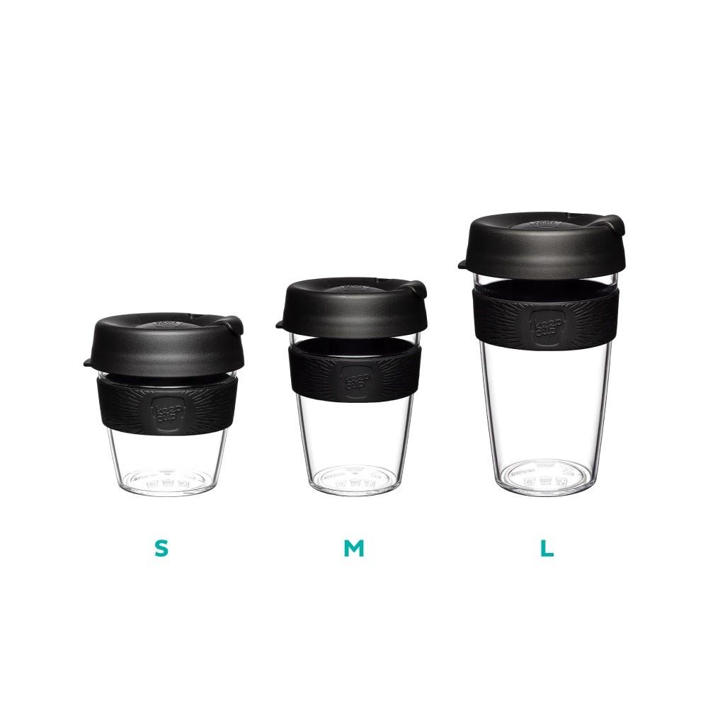 KeepCup Original Clear sizes